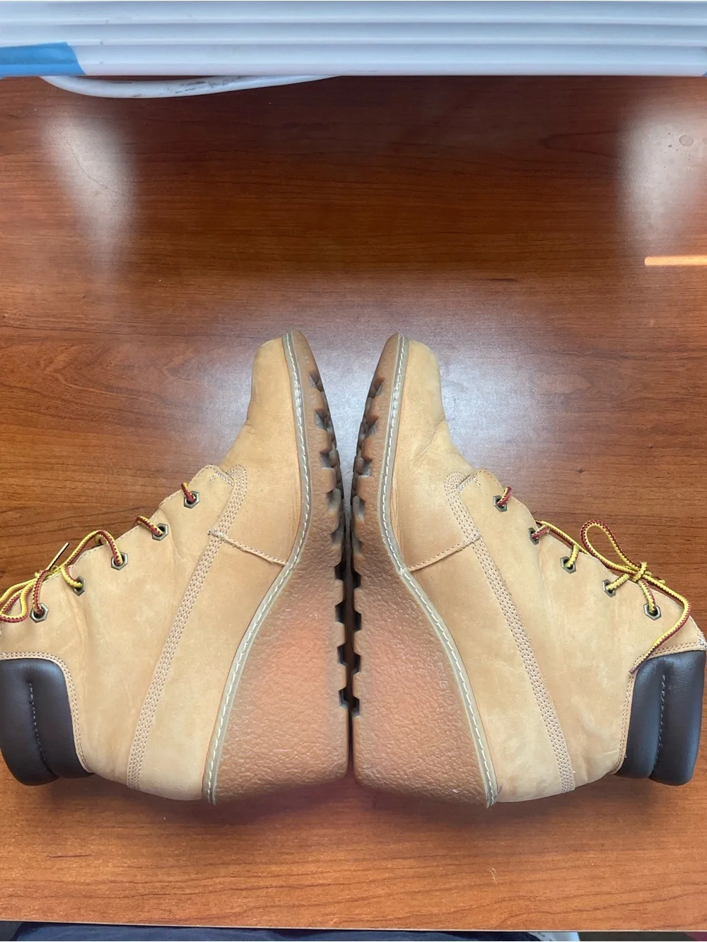 Timberland Women’s  Wedge Leather Booties Earth-keepers Brown Amston